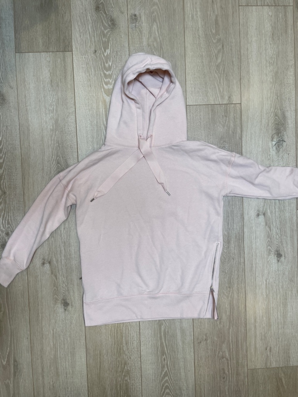 Women's -Aerie-Light Pink Hooded Pullover Sweatshirt
